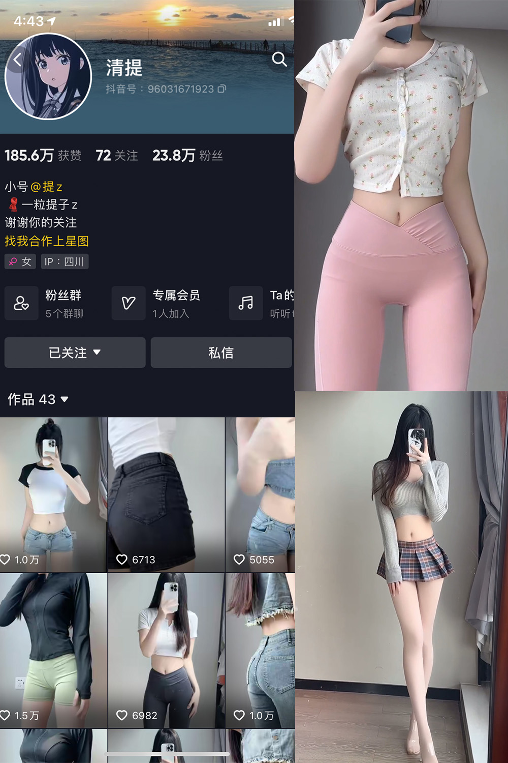 抖音 清提 微密圈  NO.004期 【17P18V】最新至：2023.11.18-草莓酱